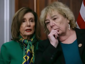 artvoice California Democratic Party Congressional Representatives Nancy Pelosi l and Zoe Lofgren r